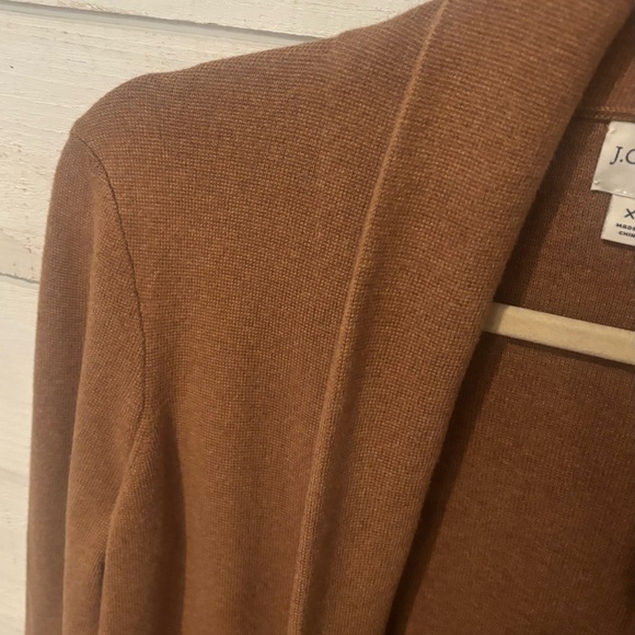 J.Crew Open Front Brown Tunic
Sweater Blazer Cardigan Women's
XS 100% Cotton - Picture 3 of 11